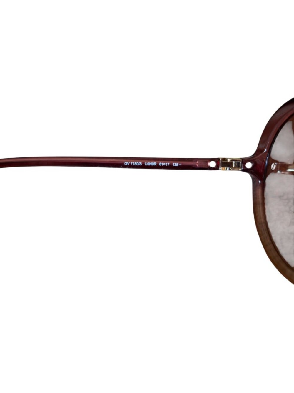 Women's Givenchy Oversized Round Ombre' Burgundy Peach Gradient Tinted Sunglasse - Picture 12 of 16